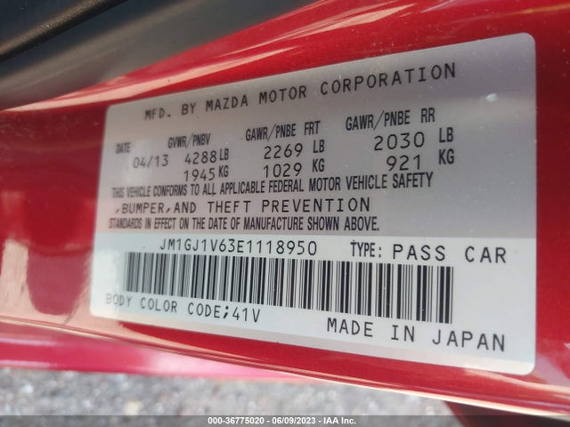 Mazda Mazda6 I Touring 2014 JM1GJ1V63E1118950 Image 11