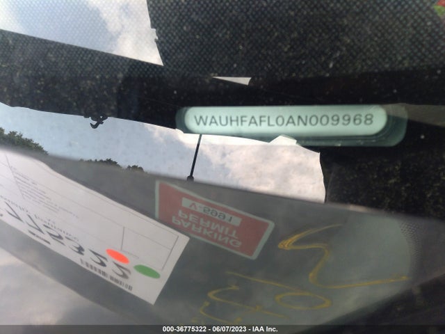 2010 AUDI A4 2.0T PREMIUM PLUS VIN: WAUHFAFL0AN009968