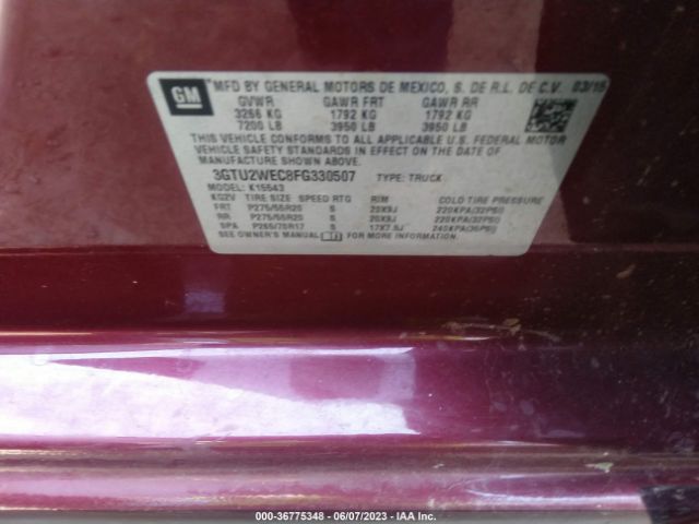 3GTU2WEC8FG330507 GMC Sierra 1500 Denali