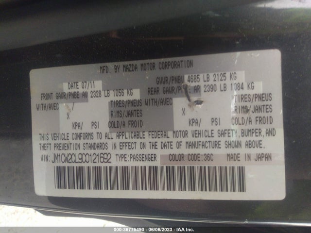 2012 MAZDA MAZDA5 JM1CW2CL9C0121692 Photo 8