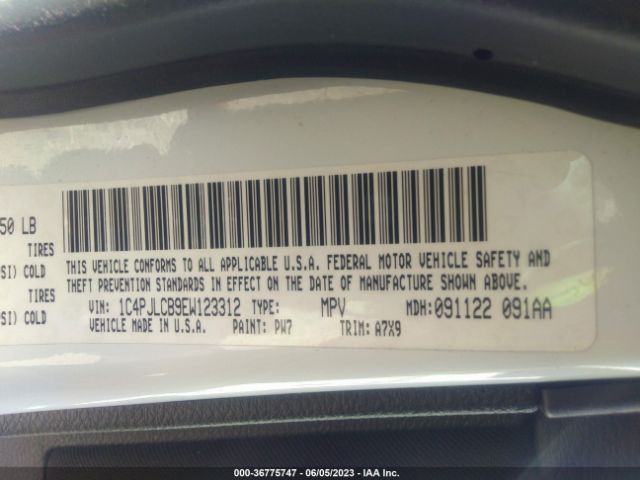 1C4PJLCB9EW123312 Jeep Cherokee Latitude