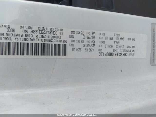 3C6URVJG2EE110392 RAM Promaster