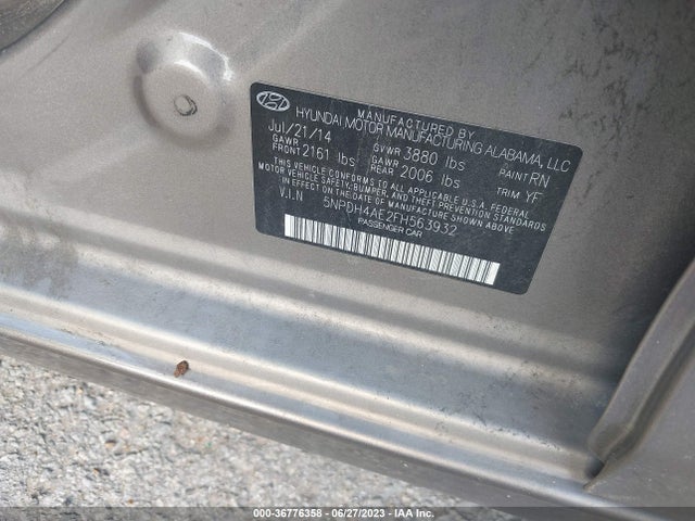 Hyundai ELANTRA SE 2015 5NPDH4AE2FH563932 Image 15
