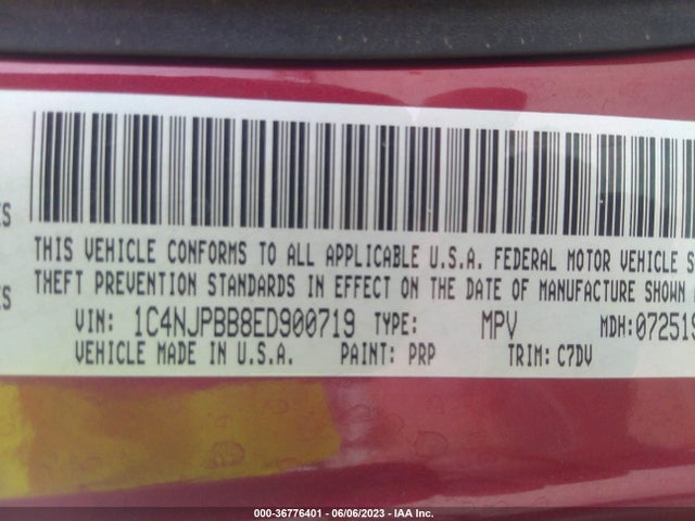 Jeep Patriot Sport 2014 1C4NJPBB8ED900719 Image 9