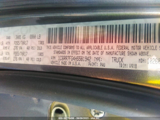1C6RR7FG4HS581942 RAM 1500 Express