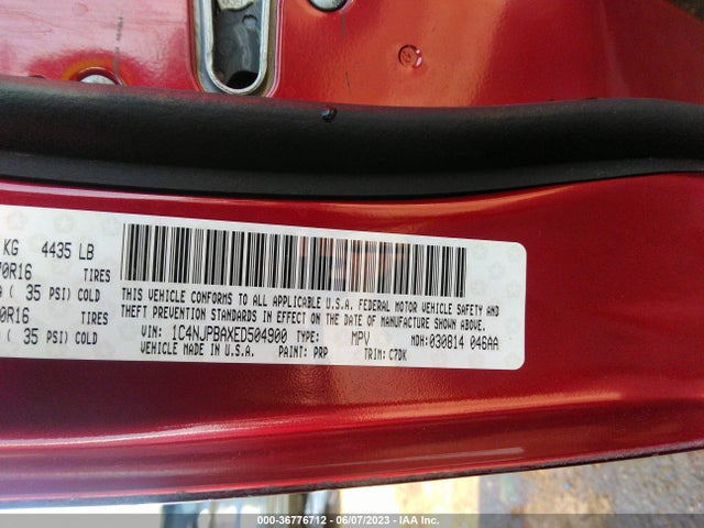 1C4NJPBAXED504900 Jeep Patriot Sport/altitude