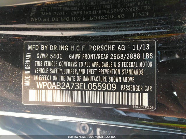2014 Porsche Panamera, VIN: WP0AB2A73EL055909