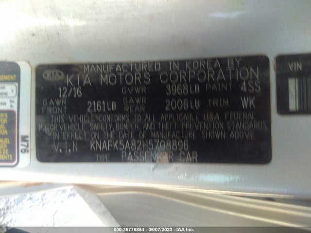 KIA Forte5 Lx 2017 KNAFK5A82H5708896 Image 11