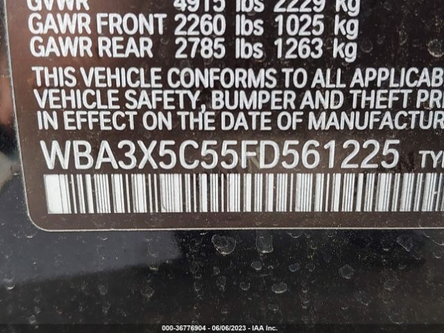 WBA3X5C55FD561225 BMW 3 Series Gran Turismo 328i Xdrive