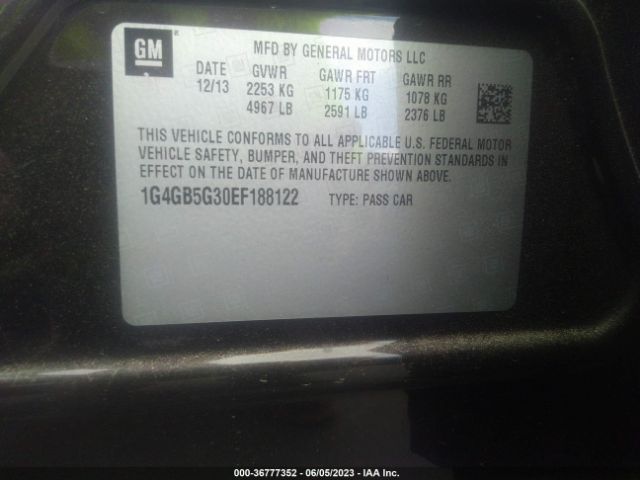 1G4GB5G30EF188122 Buick Lacrosse Leather
