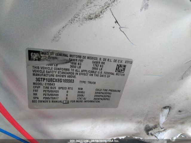 3GTP1UECXEG165563 GMC Sierra 1500 Sle
