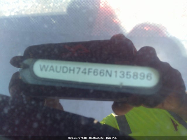 2006 AUDI A6 3.2L VIN: WAUDH74F66N135896