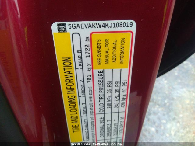 5GAEVAKW4KJ108019 Buick Enclave Essence