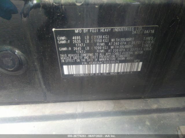 4S4BSAAC1G3338576 Subaru Outback 2.5i
