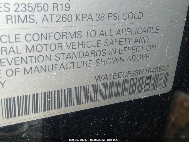 WA1EECF33N1049523 Audi Q3 S Line Premium Plus