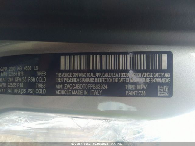 ZACCJBDT0FPB62924 Jeep Renegade Limited