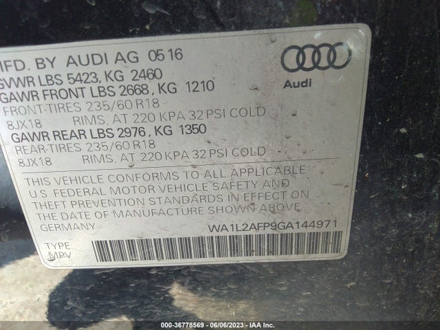 WA1L2AFP9GA144971 Audi Q5 Premium Plus