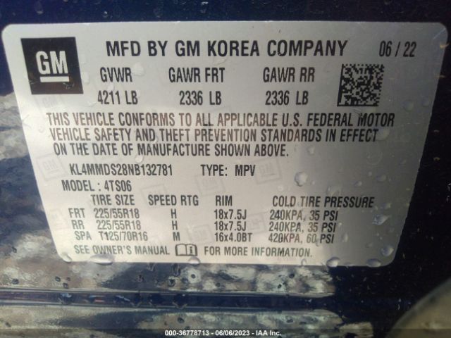 KL4MMDS28NB132781 Buick Encore Gx Select
