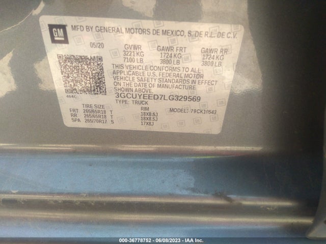 Chevrolet Silverado 1500 Rst 2020 3GCUYEED7LG329569 Image 9
