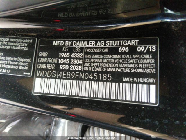 WDDSJ4EB9EN045185 Mercedes-Benz Cla-class Cla 250