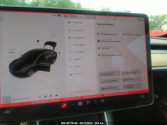 Tesla Model 3 Long Range/performance 2019 5YJ3E1EB9KF230445 Image 7