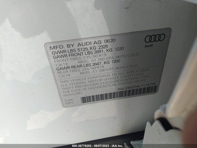WA1DECF34L1114775 Audi Q3 S Line Premium