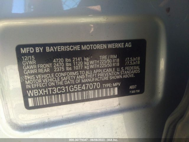 WBXHT3C31G5E47070 BMW X1 Xdrive28i
