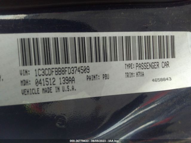 1C3CDFBB8FD374509 Dodge DART SXT