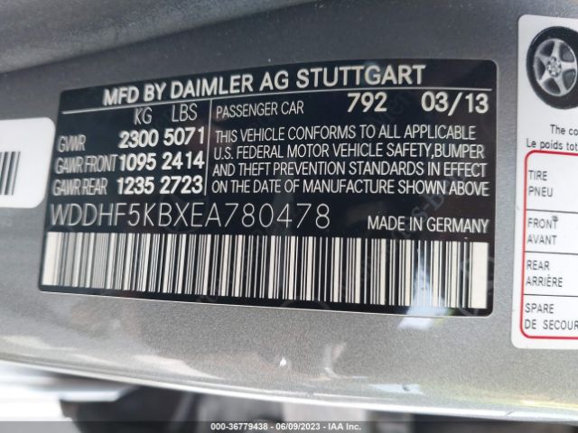 WDDHF5KBXEA780478 Mercedes-Benz E-class E 350