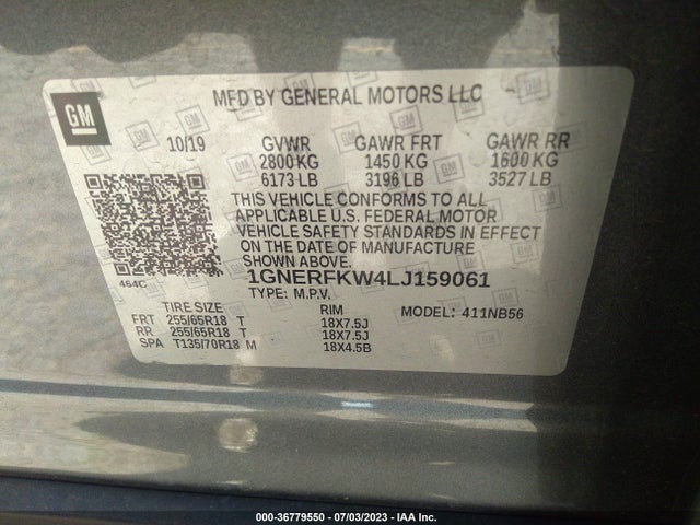 Chevrolet Traverse Ls 2020 1GNERFKW4LJ159061 Image 9