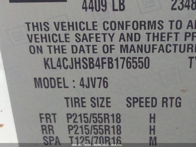 KL4CJHSB4FB176550 Buick Encore Premium