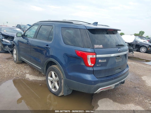 2017 FORD EXPLORER XLT VIN: 1FM5K8D89HGC98366