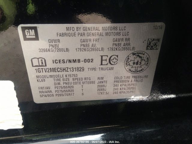 1GTV2MEC5HZ131829 GMC Sierra 1500 Sle