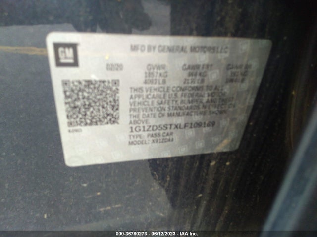Chevrolet MALIBU LT 2020 1G1ZD5STXLF109169 Image 9