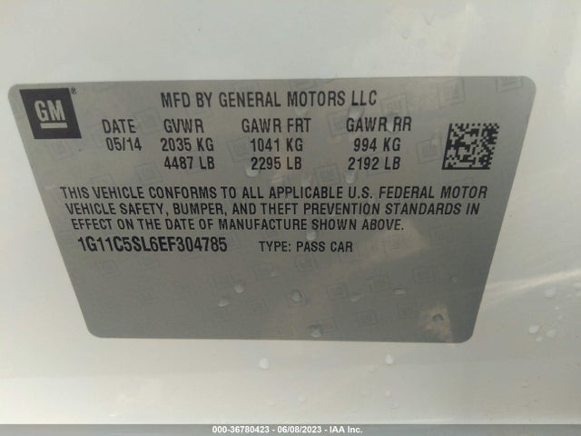 Chevrolet MALIBU LT 2014 1G11C5SL6EF304785 Image 10