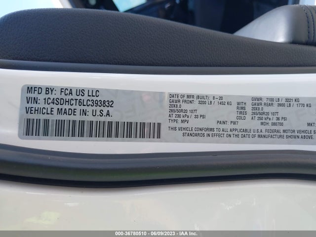 Dodge Durango R/t 2020 1C4SDHCT6LC393832 Image 9