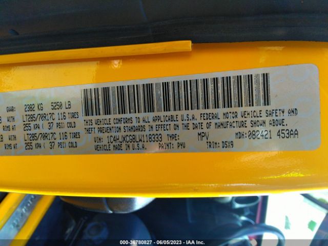 1C4HJXCG8LW118333 Jeep Wrangler Rubicon