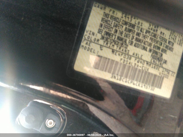 2012 NISSAN VERSA S VIN: 3N1BC1CP6CK195732