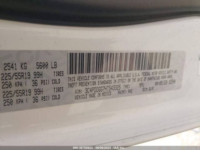 3C4PDDGG7HT543325 Dodge Journey Crossroad Plus
