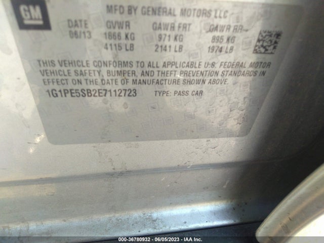 Chevrolet Cruze 2lt 2014 1G1PE5SB2E7112723 Image 10