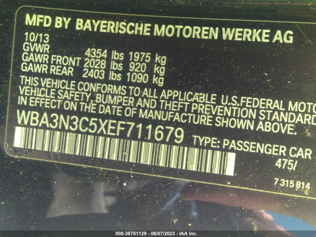 WBA3N3C5XEF711679 BMW 4 Series 428i