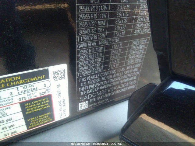 2019 JAGUAR F-PACE SADCM2FV2KA364566 Photo 8