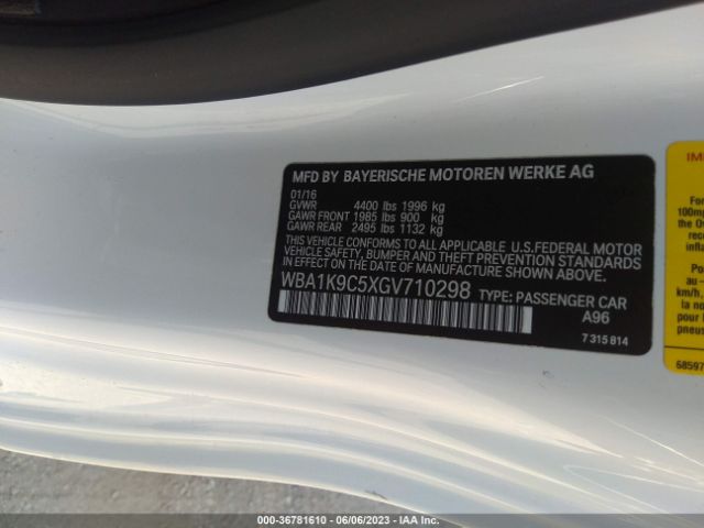 WBA1K9C5XGV710298 BMW 2 Series 228i