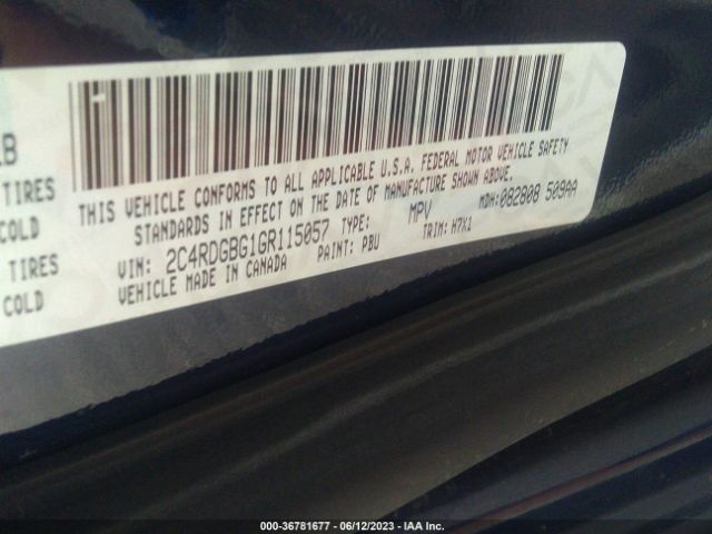 2C4RDGBG1GR115057 Dodge Grand Caravan Se