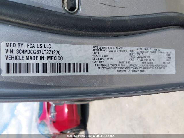 3C4PDCGB7LT271270 Dodge Journey Crossroad