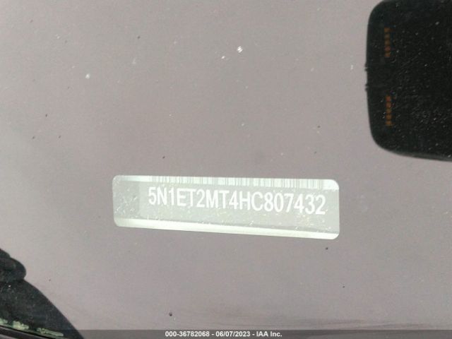 5N1ET2MT4HC807432 Nissan Rogue Sv Hybrid