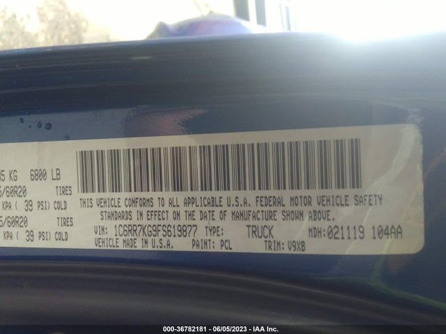 RAM 1500 Express 2015 1C6RR7KG9FS619877 Image 9