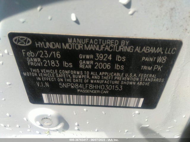 Hyundai ELANTRA SE 2017 5NPD84LF8HH030153 Image 9