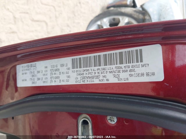 1C6RR7NMXHS873957 RAM 1500 Laramie