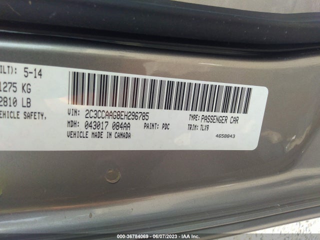 2C3CCAAG8EH296785 Chrysler 300